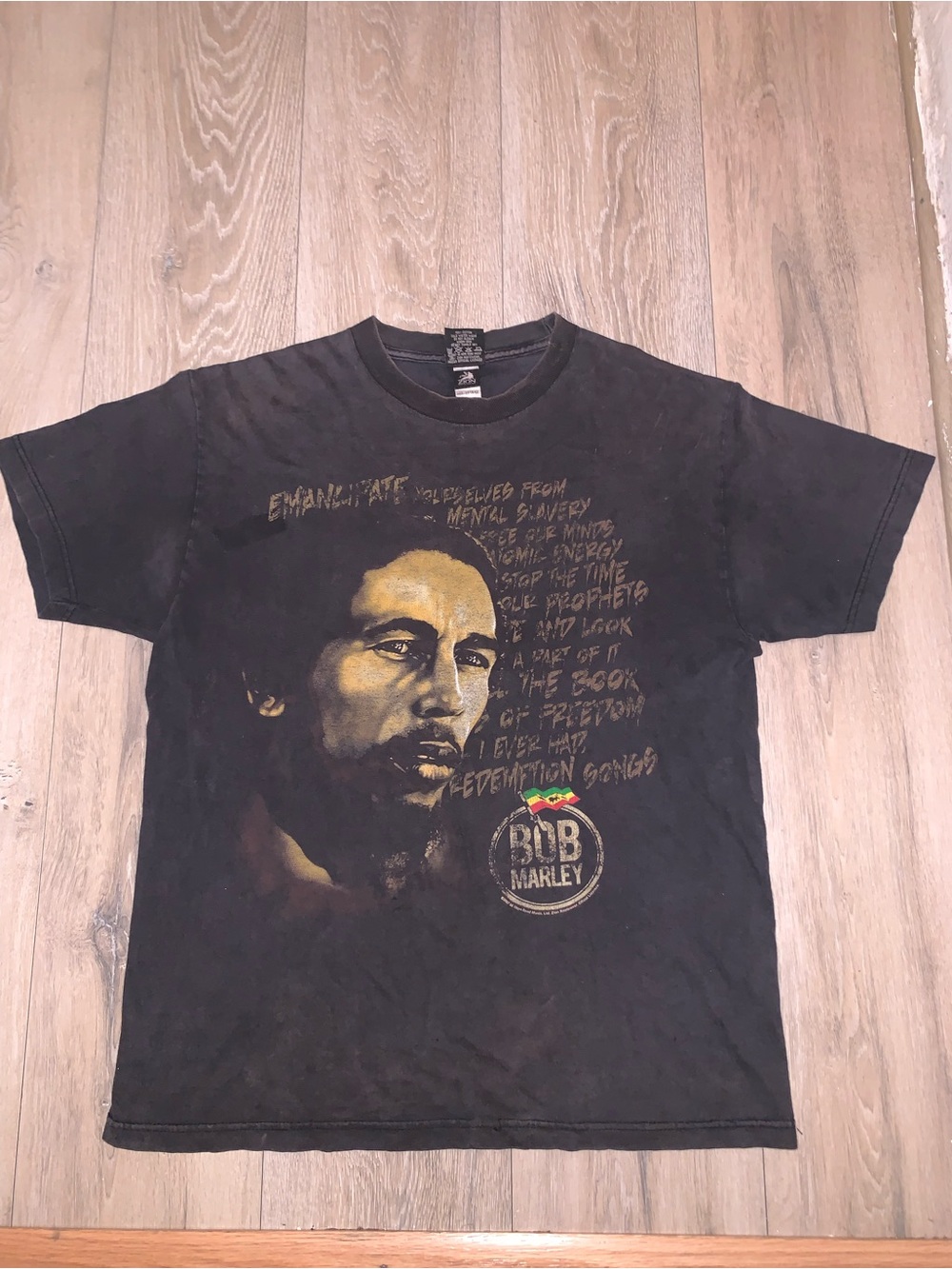 Vintage Zion Rootswear Bob Marley Redemption Song Graphic Tee Size: Large